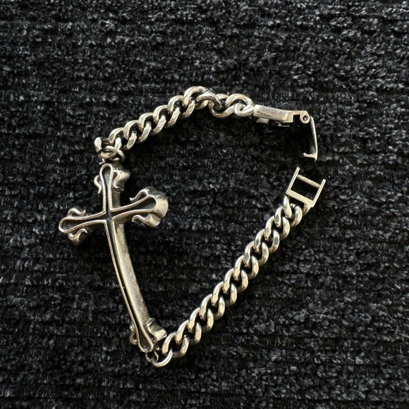 Rocking Ag // Sterling Silver Cross bracelet for woman - Picture 1 of 16
